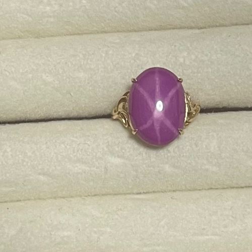 K18ゴールドスタールビーリング