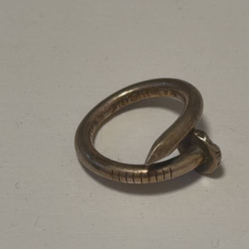 ネイルクロスボールリングシルバー