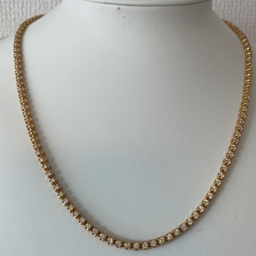 テニスネックレス 10k 8ct