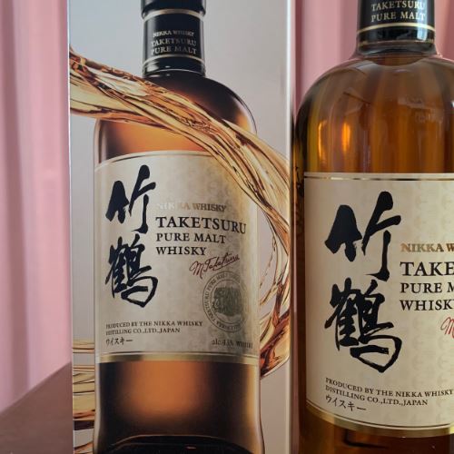 ニッカウヰスキー竹鶴白ラベル・竹鶴黒ラベル・鶴　サントリーウィスキー知多