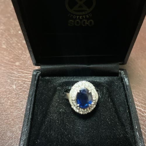 サファイア，ダイヤリング