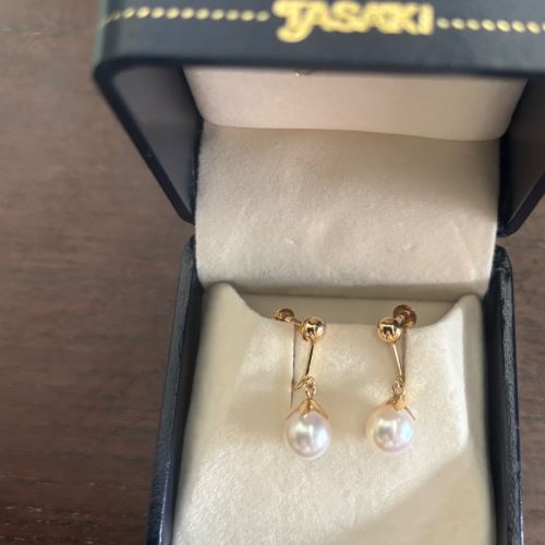 TASAKIタサキイヤリングパールGREEBER本真珠 K18金