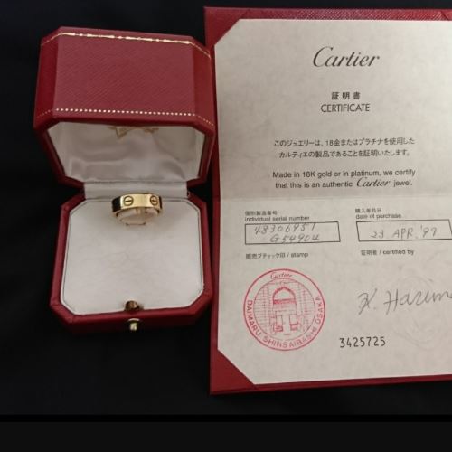カルティエ　ラブリング　1PD WG