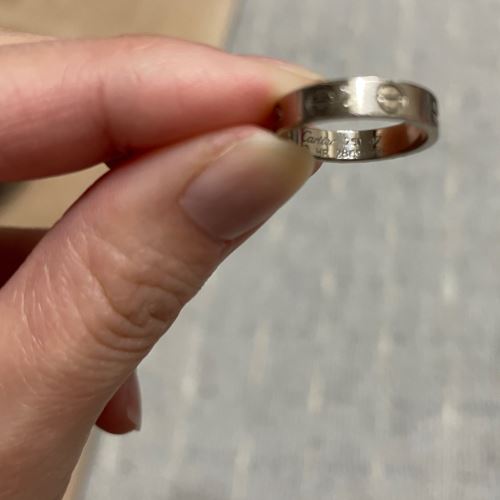 カルティエ　ミニラブリングK18WG