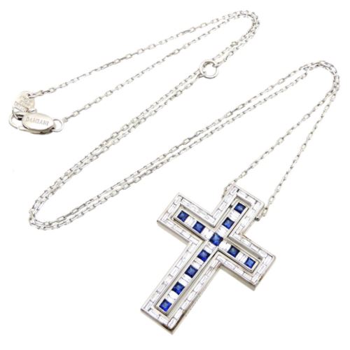 ダミアーニベルエポッククロスダイアサファイアネックレス