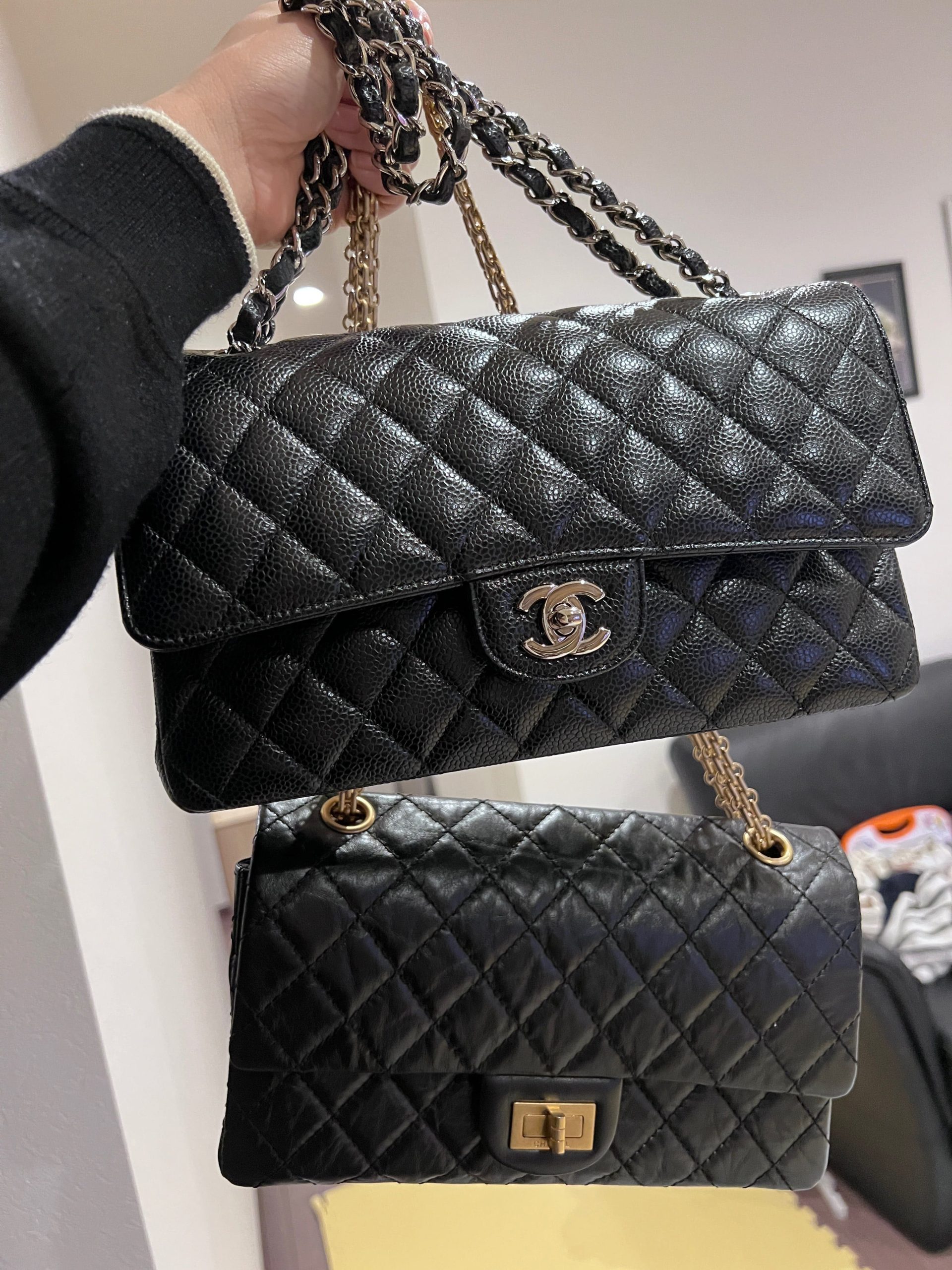 シャネル マトラッセ ボックスレシートあり　クラシックは2020年購入 2.55は2022年購入の画像