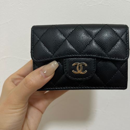 マトラッセ キャビアスキン 三つ折財布