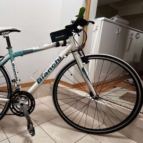 ビアンキ　ROMEーⅡ　ホワイト×チェレステ　クロスバイク