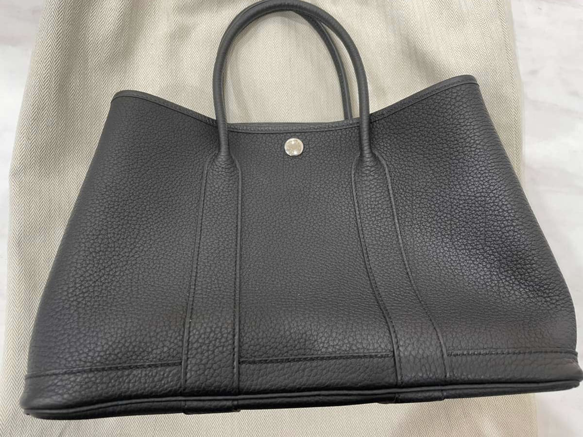 ガーデンパーティ30　黒　レザー　W刻印の画像