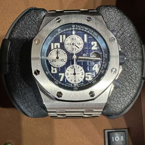 オーデマピゲ ロイヤルオークオフショア オーデマ ピゲ AUDEMARS PIGUET 25721ST.OO.1000ST.09 ロイヤルオーク オフショア クロノグラフ ブルー
