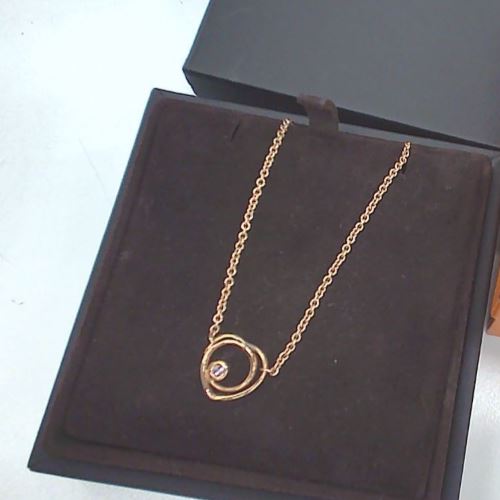 エルメス ヴェルティージュ クール ダイヤ ネックレス 750(PG)