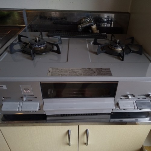 ノーリツ テーブルコンロ ライトグレーホーロートップ