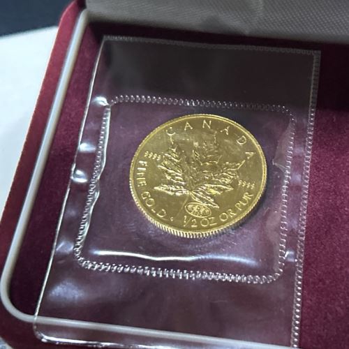 メープルリーフ金貨　1/2oz