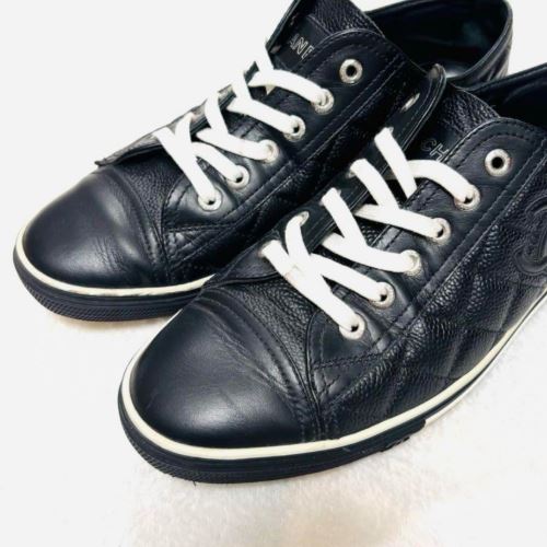 シャネル レザースニーカー