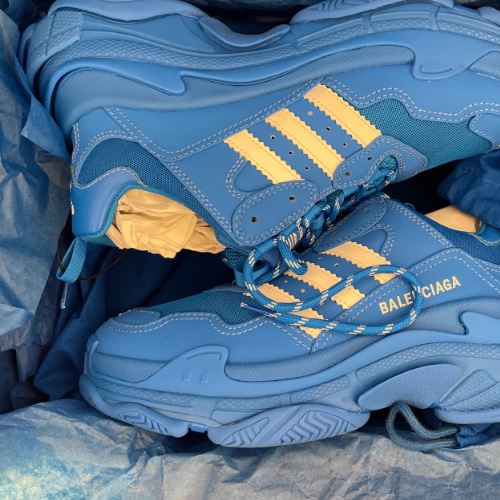 アディダスXバレンシアガトリプルSブルー