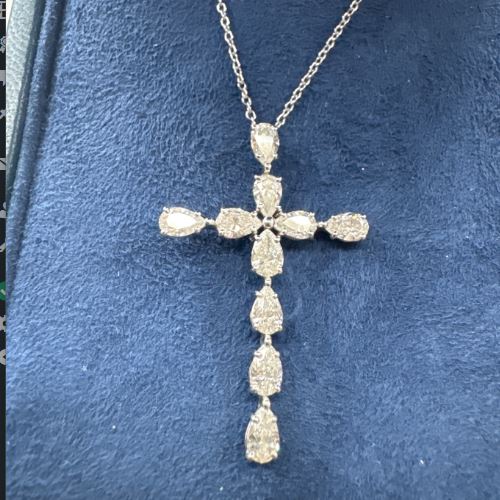 ハリーウィンストン ダイヤ クロス ペンダント