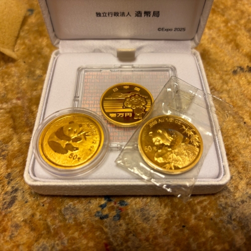 パンダ金貨　1／2オンス　2000