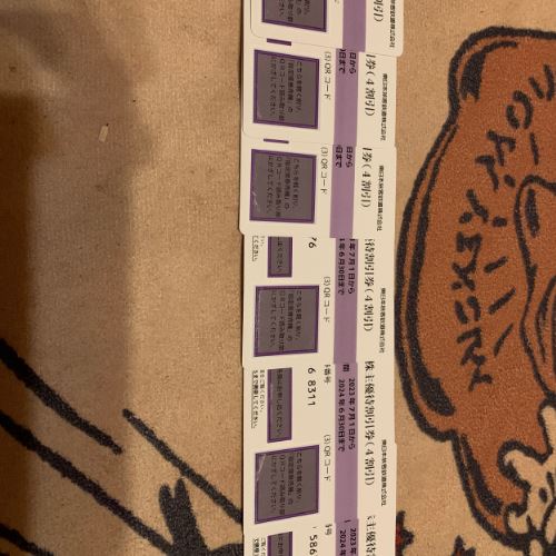 JR東日本株主優待券