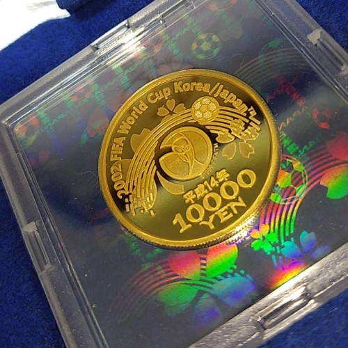 2002FIFAワールドカップ1万円金貨幣プルーフ貨幣セット