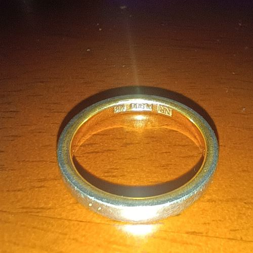 ニナリッチ　プラチナ900　18金コンビ指輪