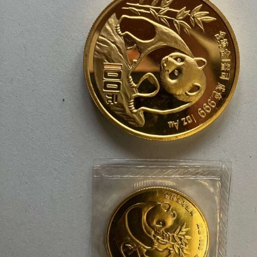 パンダ金貨　１オンス　1989/1990/1986/1994/1988　各1枚