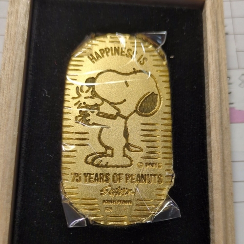スヌーピー小判75周年記念