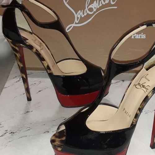 JILOPA 150 PATENT/PATENT LEOPARDINO HEEL