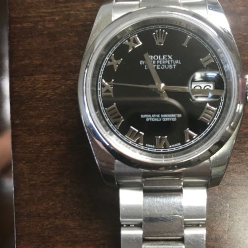 デイトジャスト116200 ブラックローマ