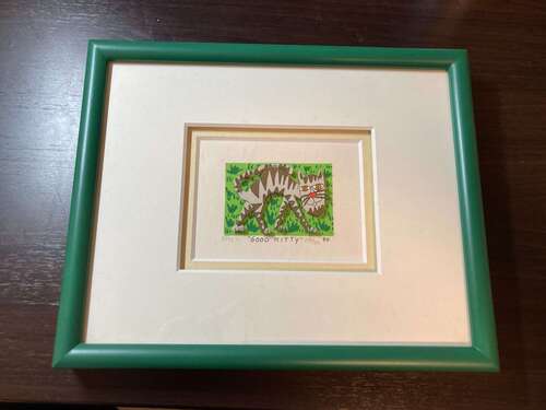 James Rizzyの３Dシルクスクリーン版画「GOOD KITTY」