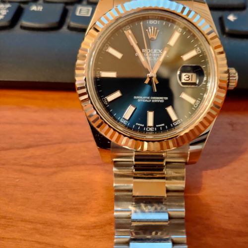 ロレックスデイトジャストⅡブルー