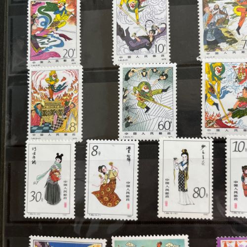 中国、日本、韓国、英国等未使用切手