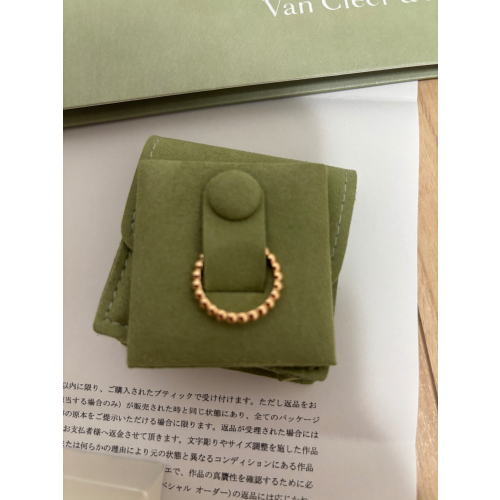 K18 ヴァンクリーフアンドアーペル　ペルレ　リングの画像