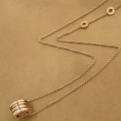 ブルガリ ビーゼロワン ネックレス ピンクゴールド