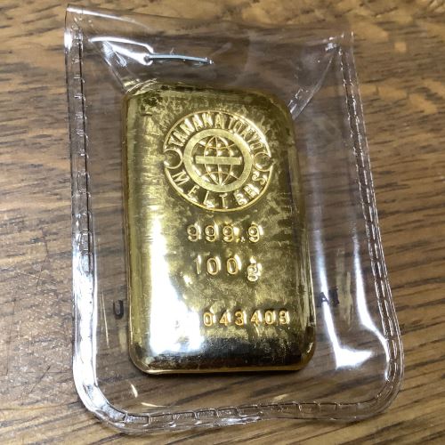 田中貴金属100gインゴット