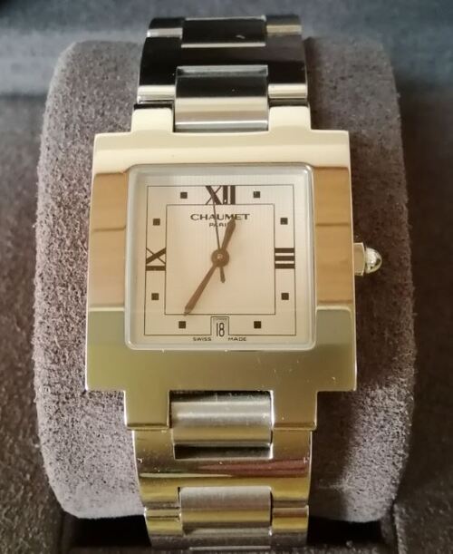 CHAUMET　ショーメ　スタイルカレ　デイト付き　腕時計