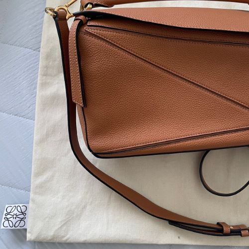 LOEWE ロエベ パズルバッグ スモール ソフトグレインカーフライトキャメル