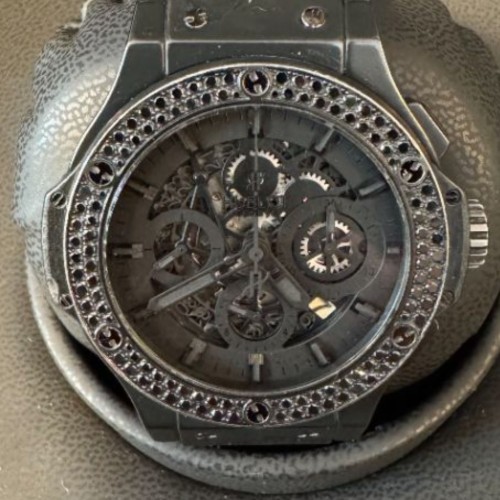 HUBLOT ビッグバン アエロバン オールブラック ブラックダイヤモンド