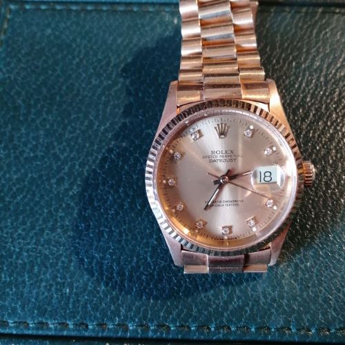 デイトジャスト 31 68278G シャンパン文字盤　10Pダイヤと思われます。