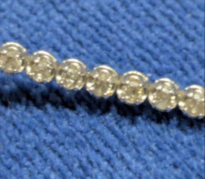 K18WG ダイヤ2.0ct テニスブレスレット