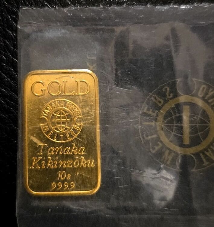 田中貴金属 純金インゴット10g