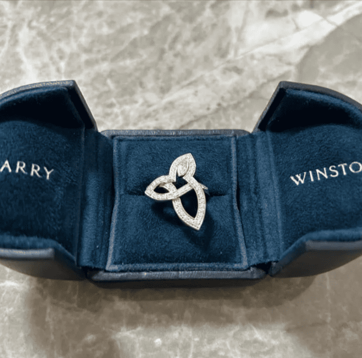 ハリーウィンストン リリークラスターリング