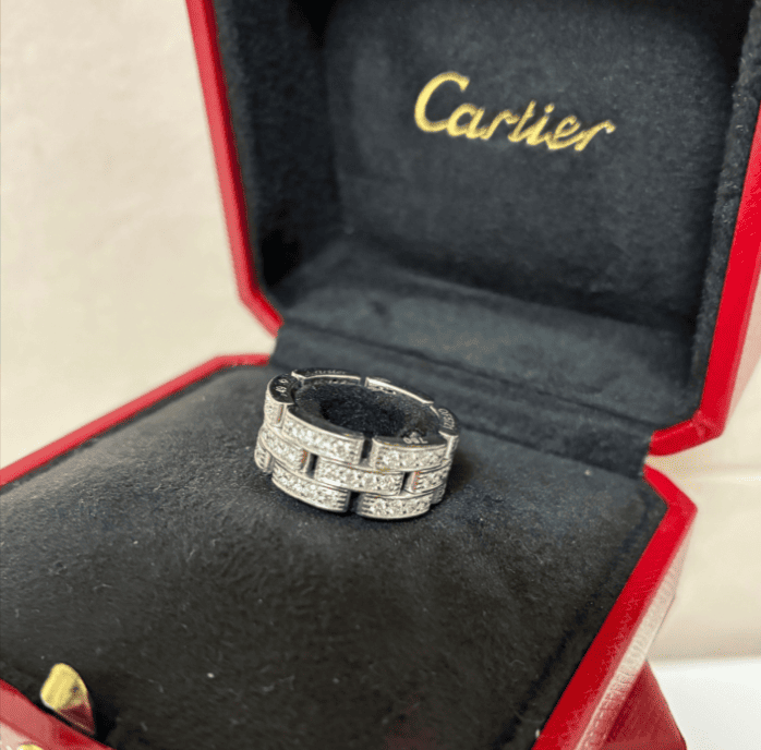 カルティエ マイヨンパンテール フルダイヤモンドリング