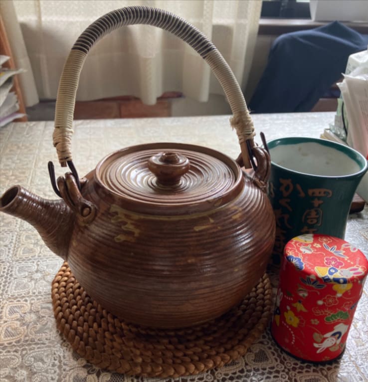 お湯管の塗りとお茶缶