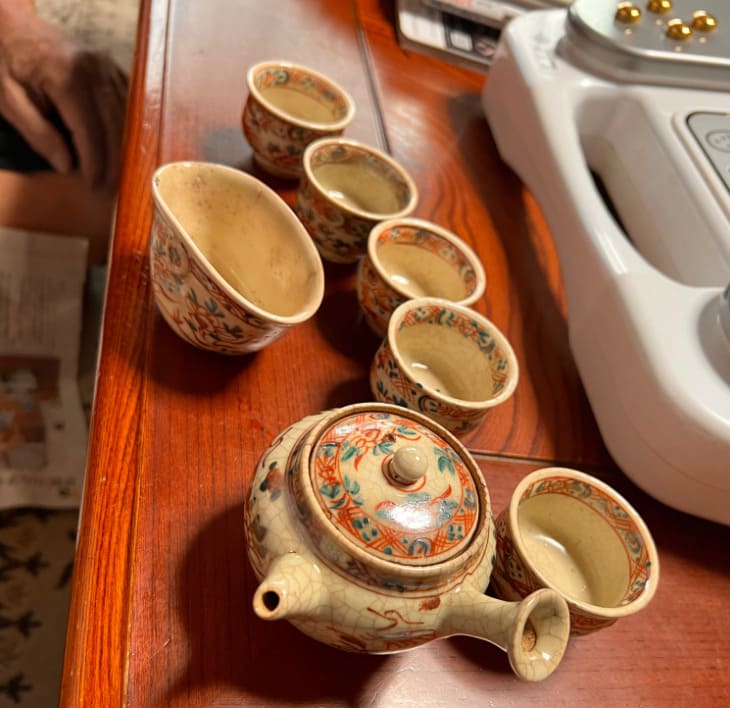 古伊万里の煎茶道具セット