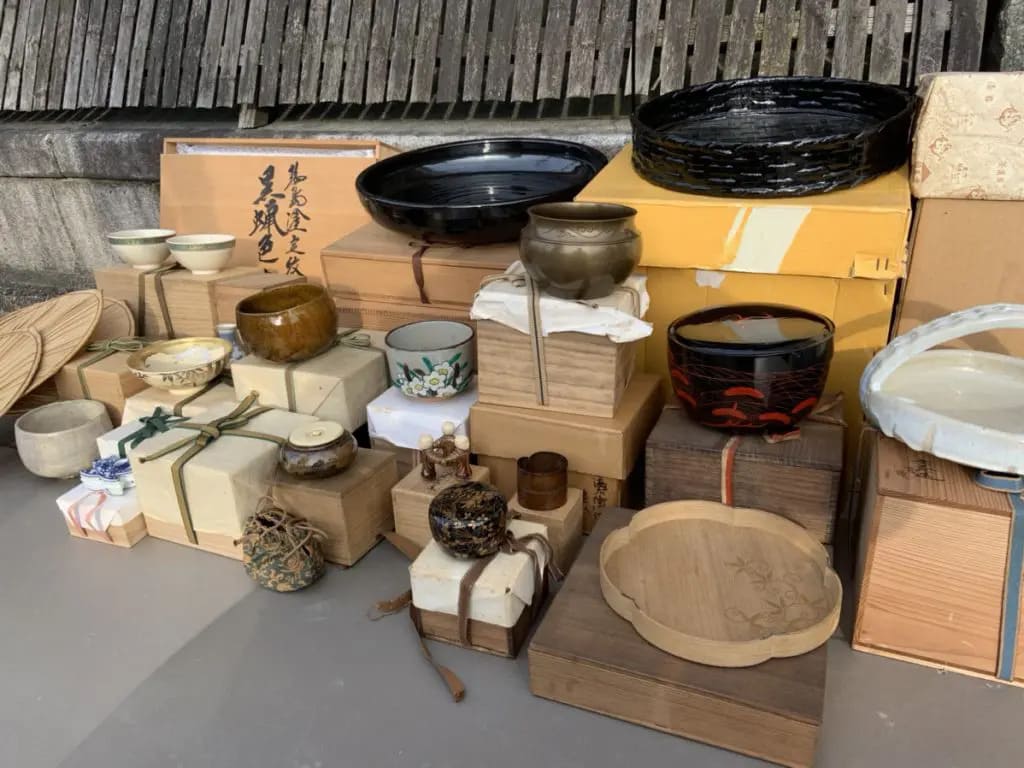 お茶碗・香合・建水・棗・蓋置き・菓子器・茶入