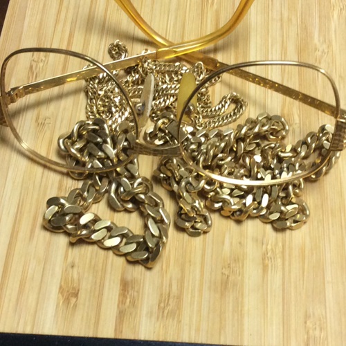 メガネフレーム（+ネックレス、ブレスレット）