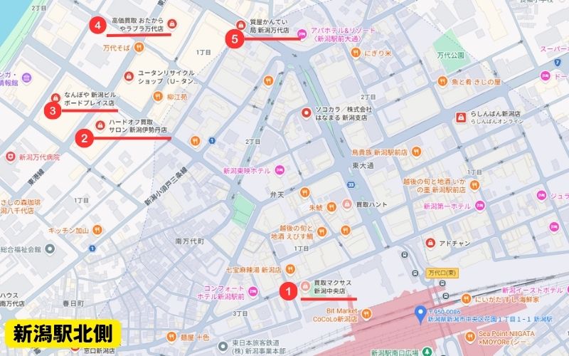 新潟駅・万代エリア