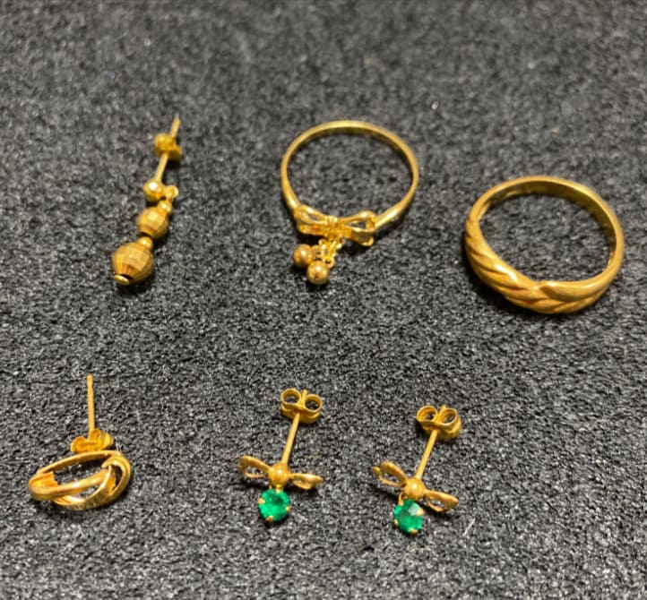 18金指輪　ピアス