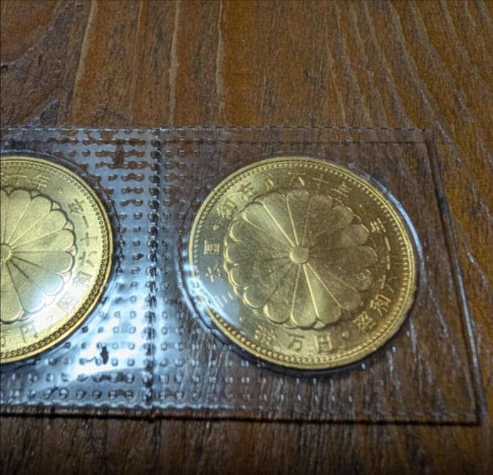 K24 24金 天皇陛下御在位 60年記念 10万円金貨