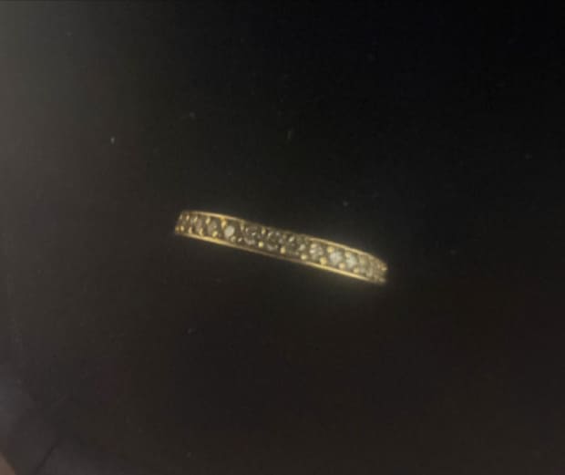 k18 ハーフエタニィティダイヤリング　0.15ct